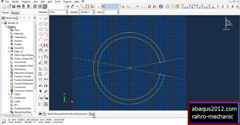 آموزش استاتیکی لوله شیار دار تحت بار متمرکز در نرم افزار آباکوس